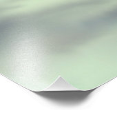 Impression Photo Un Ange endormi sur les cieux nuages en vert (Coin)