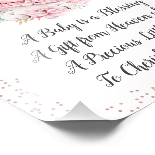 Impression Photo Un Bébé Est Une Bénédiction (Coin)