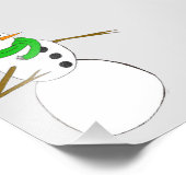 Impression Photo un bonhomme de neige (Coin)