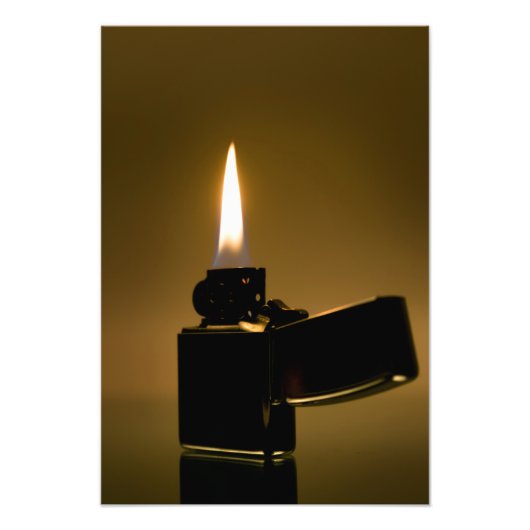 Impression Photo Un briquet Zippo. Art (Devant)