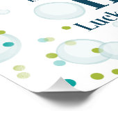 Impression Photo Un canard chanceux premier anniversaire bleu (Coin)