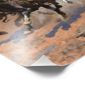 Impression Photo Un Dash pour le Bois par Frederic Remington (Coin)