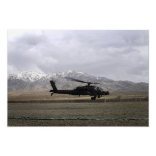 Impression Photo Un décollage d'AH-64A Apache