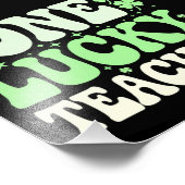 Impression Photo Un enseignant chanceux St patrick rétro Super ense (Coin)