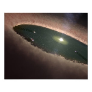 Impression Photo Un espace dans un protoplanetary, ou la