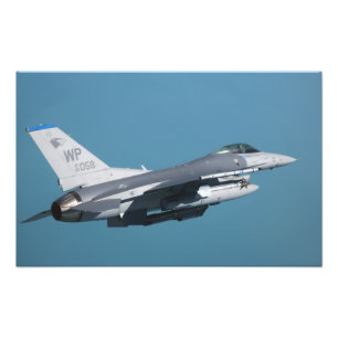 Impression Photo Un Faucon de combat F-16 en vol