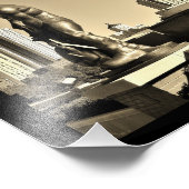 Impression Photo Un homme au bureau (Coin)