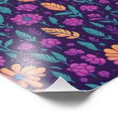 Impression Photo Un kaléidoscope de fleurs sur l'Améthyste du crépu (Coin)