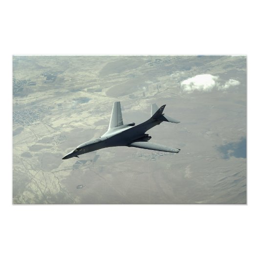 Impression Photo Un Lancer B-1B de l'US Air Force en patrouille de  (Devant)