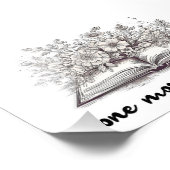 Impression Photo Un livre de plus avec des fleurs (Coin)