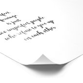 Impression Photo Un mariage parfait Script Mariage anniversaire (Coin)