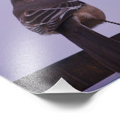 Impression Photo Un oiseau-mouche chantant (Coin)