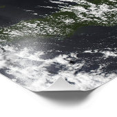 Impression Photo Un panache volcanique de la caldera Rabaul (Coin)