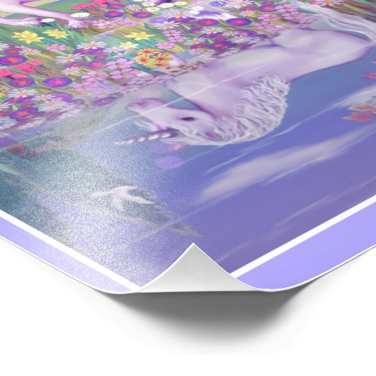 Impression Photo Un paradis mauve (Coin)