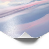 Impression Photo Un paysage de nuages roses (Coin)