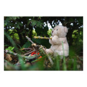 Impression Photo Un petit garçon qui est au feu de camp. (Devant)