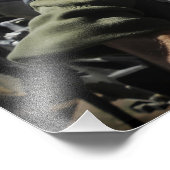 Impression Photo Un soldat assure la sécurité (Coin)