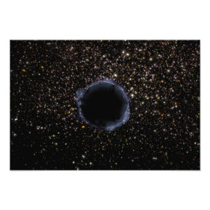 Impression Photo Un trou noir dans une grappe globale