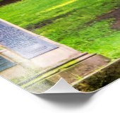 Impression Photo Un vieux pavillon dans un parc (Coin)