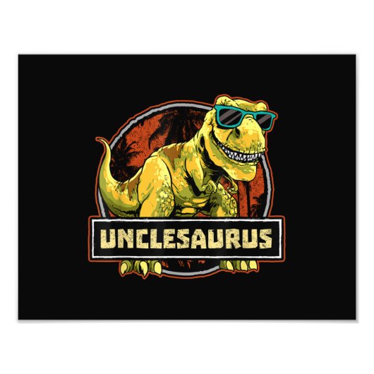 Impression Photo Unclesaurus T rex Uncle Saurus Dinosaur (Devant)