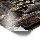 Impression Photo Underwood, vieille machine à écrire (Coin)