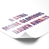 Impression Photo Une Aube Encore Plus Glorieuse Attend (Coin)