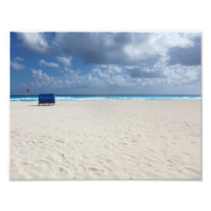 Impression Photo Une chaise de plage attend