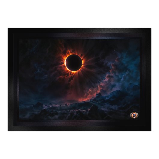 Impression Photo Une éclipse solaire époustouflante Art AI par Xzen (Devant)
