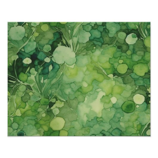 Impression Photo Une étude de l'aquarelle à Emerald et Jade (Devant)