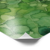 Impression Photo Une étude de l'aquarelle à Emerald et Jade (Coin)