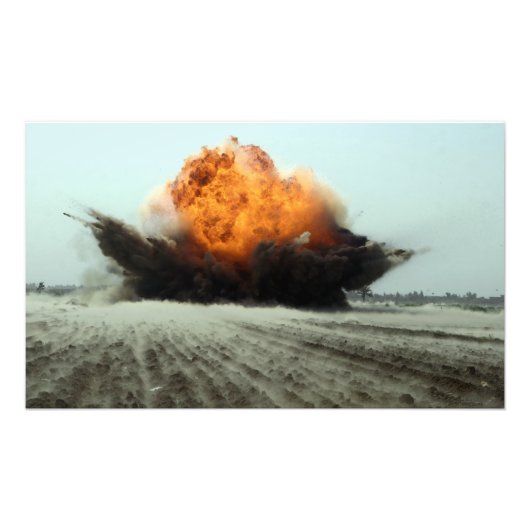 Impression Photo Une explosion éclate (Devant)