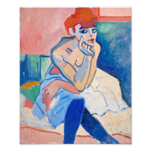 Impression Photo Une femme dans une chemise Andre Derain