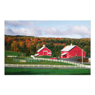 Impression Photo Une ferme dans le Vermont près de Peacham. DISPONI