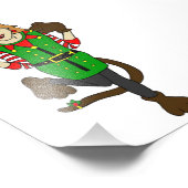 Impression Photo une fille de Noël (Coin)