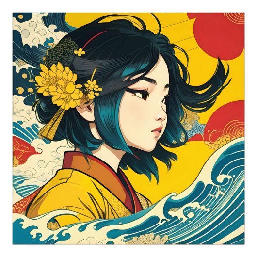 Impression Photo Une fille vietnamienne en pleine floraison (Devant)