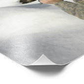 Impression Photo Une garde de Mujahadeen marche avec un militaire a (Coin)