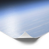 Impression Photo Une lune géante visible au-dessus de l'atmosphère  (Coin)