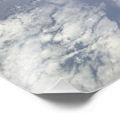 Impression Photo Une partie bleue et blanche de la Terre (Coin)