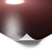 Impression Photo Une planète géante du gaz en orbite autour d'une é (Coin)