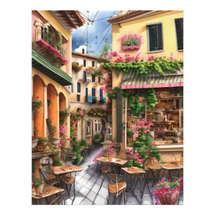 Impression Photo Une scène de rue italienne Série de dessins éphémè