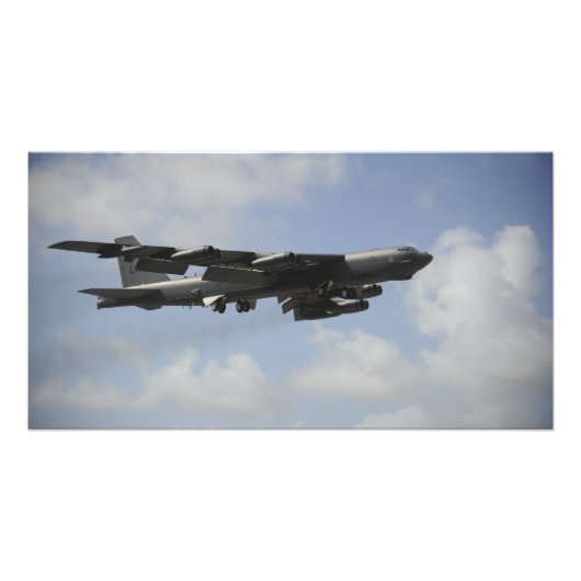 Impression Photo Une Stratoforteresse B-52 de l'US Air Force en vol (Devant)