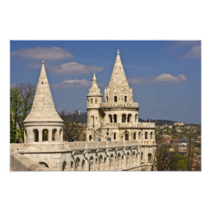 Impression Photo Une vue de Budapest depuis la colline du château.