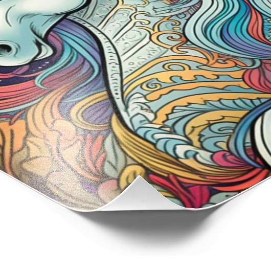 Impression Photo Unicorn cool (Coin)