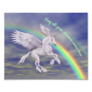 Impression Photo Unicorn sur Rainbow Dreams Inspiration