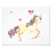 Impression Photo Unicorne amoureuse (Devant)