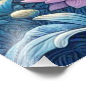 Impression Photo Unicorne Et La Lune (Coin)