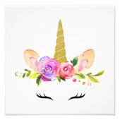 Impression Photo Unicorne magique, Conte de fées, Nourriture pour f (Devant)