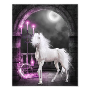 Impression Photo Unicorne magique rose