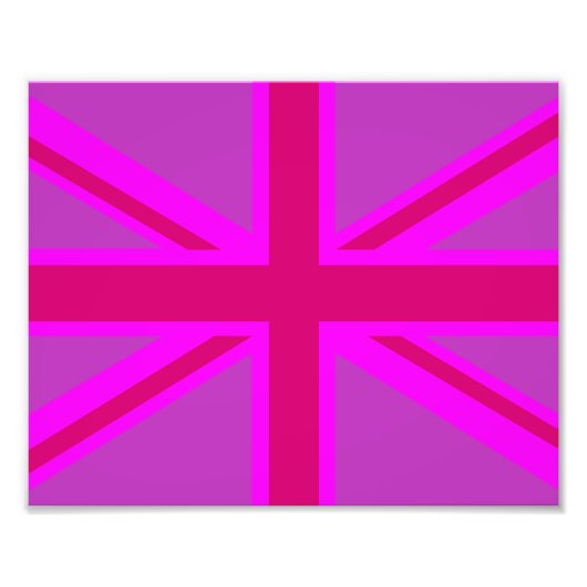 Impression Photo Union Jack fuchsia (Devant)