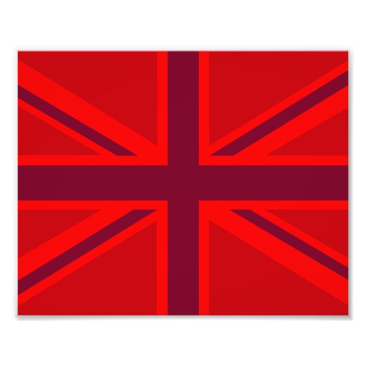 Impression Photo Union Jack rouge (Devant)